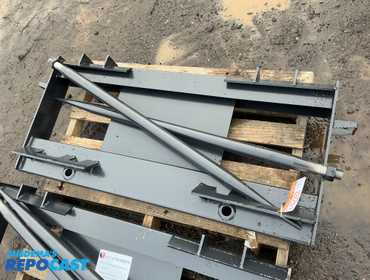 New JCT Bale Spear Skid Steer Attachment, Universal Quick Attach, Has Two Spears that Stick Out...