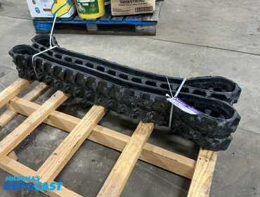 (2) New 7” Wide Rubber Tracks for Chinese Mini Excavator, Size 180x72x37RS