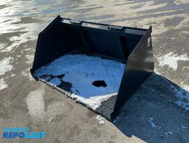 New Tomahawk 60” Snow / Mulch Skid Steer Bucket, Universal Quick Attach (3000-1)