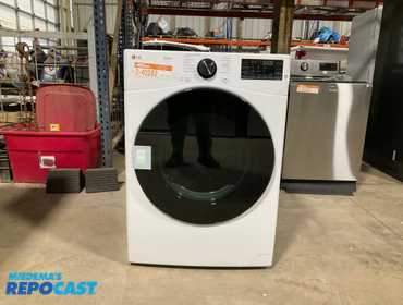 LG DLGX4081W 7.4 Cu. Ft. Stackable Smart Gas Dryer with Steam and Built-In Intelligence