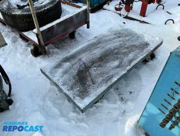 Hamilton metal cart approx. 24”x48”