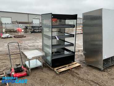 Flexeserve 38 3/5" Self Service Floor Model Heated Display Case - (4) Shelves, 208v (4T-1000)...