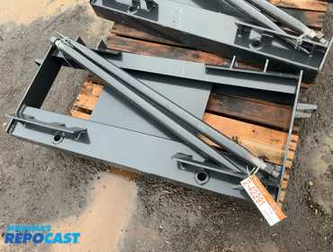 New JCT Bale Spear Skid Steer Attachment, Universal Quick Attach, Has Two Spears that Stick Out...