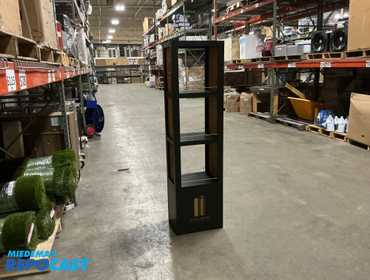 Nikka whiskey wood rack display 