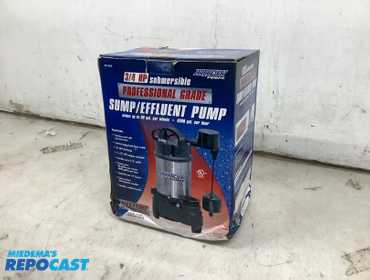 3/4 hp submersible professional grade sump/effuent pump 80gal/minute