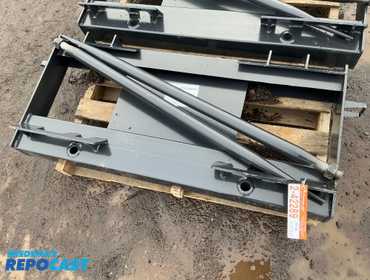 New JCT Bale Spear Skid Steer Attachment, Universal Quick Attach, Has Two Spears that Stick Out...