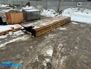 Bundle of Treated Lumber, 11 1/2” x 1 1/2”, 3 1/2” x 1 1/2”, Varies from 16’ to 15’