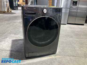 LG Thin Q High-Efficiency Stackable Smart Front Load Washer with Steam and Built-In Intelligence ...