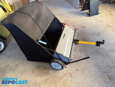 Gently used tridon lawn sweep