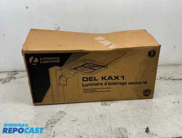 Lithonia lighting DEL KAX1 area luminaire die-cast aluminum with universal mounting and field...