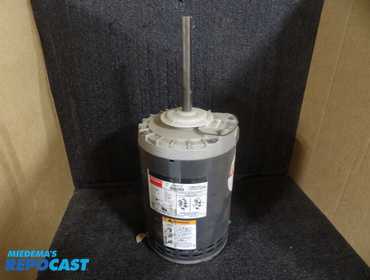 dayton condenser fan motor, belly band mount, open air over, 1hp, i speed, 60hz, 1140 rpm, 208...