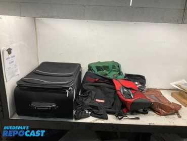 Lot includes: Large Samsonite Rolling suitcase - approx. 31 x 21 x 15 - w/ Samsonite black/red...