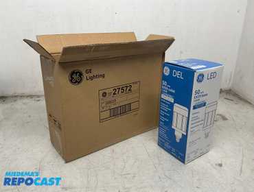 (3) General Electric lighting EK39 Base 7150 Lumen LED bulbs - 50W / 120-277V - 2450K Warmth - New 