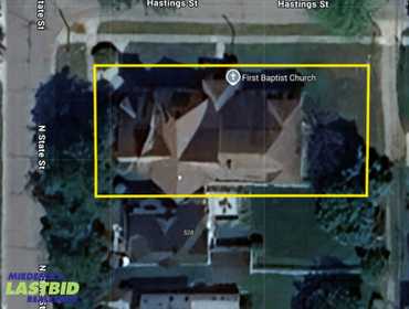 LASTBIDrealestate.com Online Real Estate Auction on October 22, 2025 of a 5,574 Sq. Ft. Commercial Building in Alma, MI