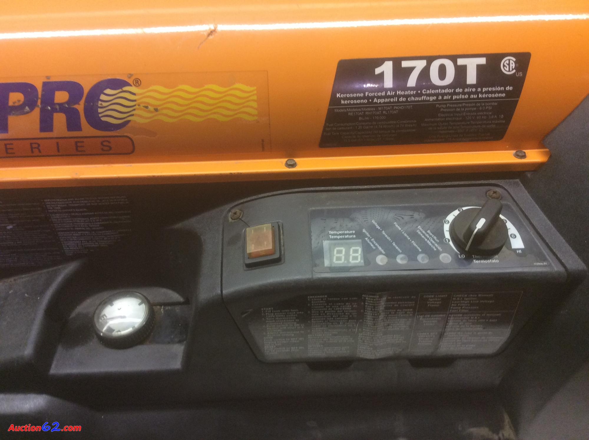 Auction62.com | All Pro 170T Portable Torpedo Heater....