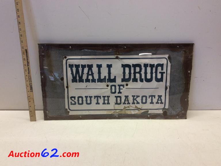 Vintage WALL DRUG of SOUTH DAKOTA Sign...