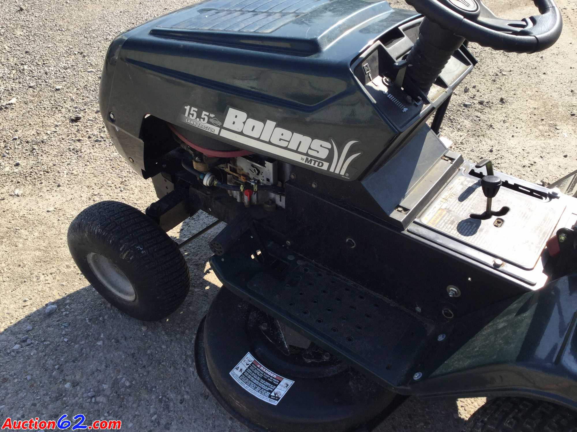 Auction62 Bolens 15.5 HP 38 inch Cut Riding