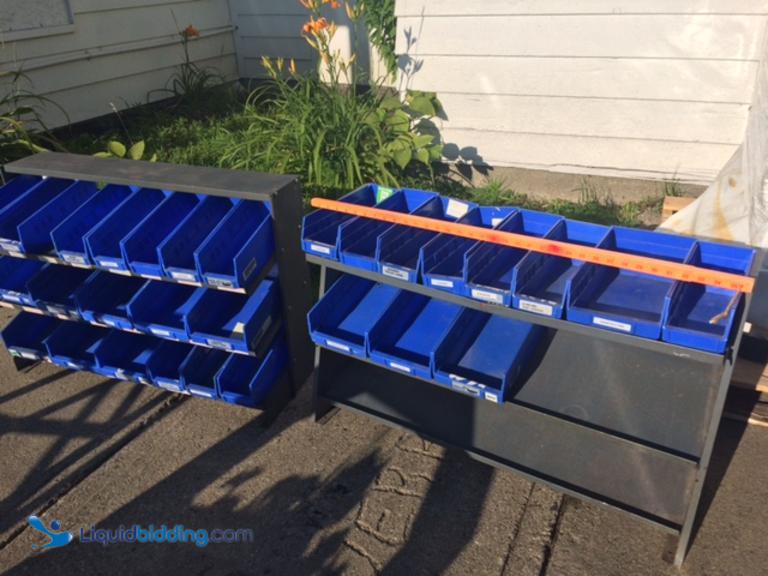 LiquidBidding Lot of Two counter bolt bins