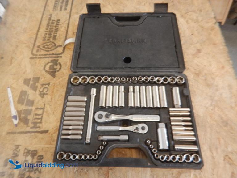 LiquidBidding Craftsman socket set, used, appears...