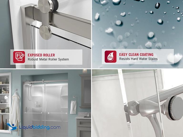 LiquidBidding Delta 48" to 60" Contemporary Sliding...