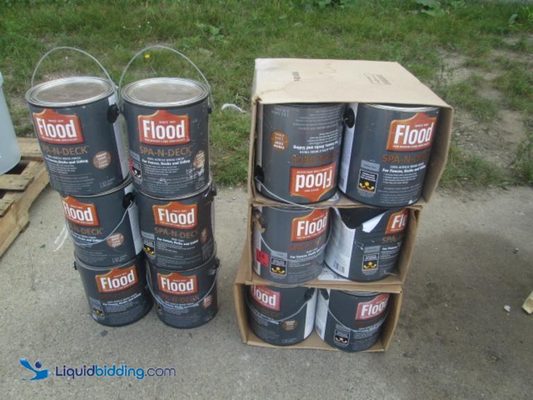 LiquidBidding | (18) Flood spa-n-deck 100% acrylic...