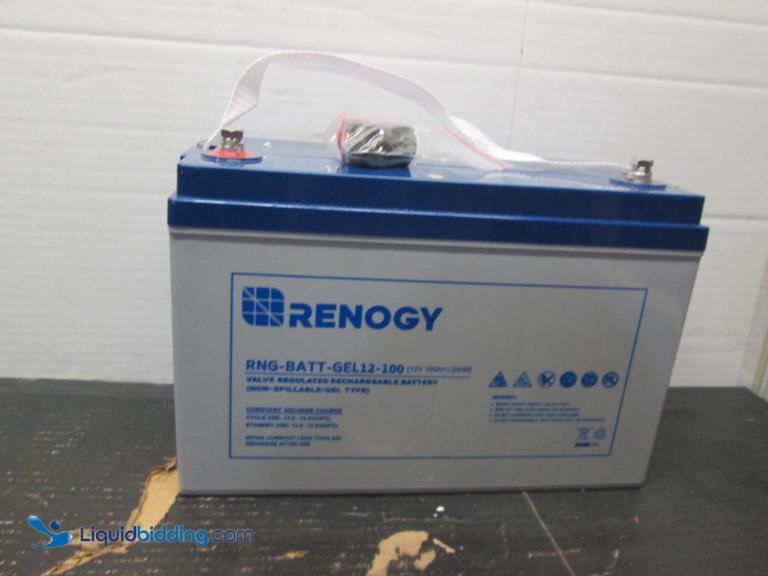 LiquidBidding New Renogy battery RNGBATTGEL12100...