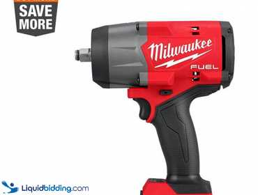 MilwaukeeM18 FUEL 18V Lithium-Ion Brushless Cordless 1/2 in. Impact Wrench with Friction Ring ...