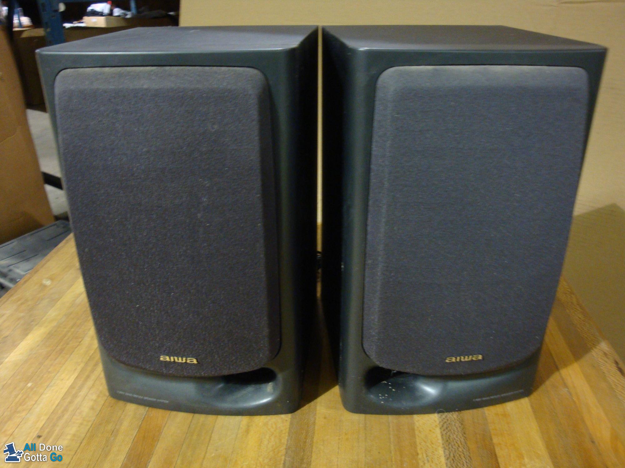 aiwa 3 way bass reflex speaker system