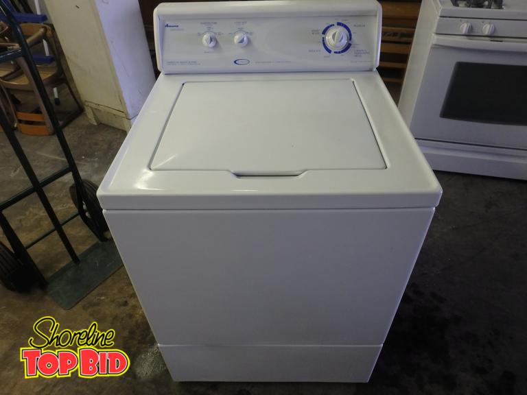 Amana Distinctions Commercial Quality Washer 2 Speed 7 Cycles Stainless Steel Tub Super Capacity Plus 3.3 Cubic Capacity Tested Working