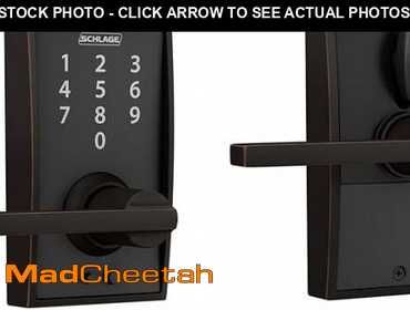 Schlage Century Handleset & Latitude Lever Door Lock - Single Cylinder, Aged Bronze (F60 CEN 716 LAT) - View #2