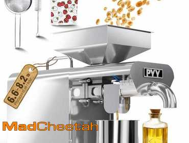 PYY Oil Press Extractor Machine - Cold & Hot Press Automatic Electric Oil Maker for Home...