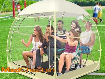 RODANNY Weather Pod Sports Tent - Instant Pop-Up Clear Bubble Tent Shelter - Rain Tent for...
