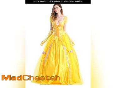 windsor black and gold sequin dress Princess Belle Dress, Belle Cosplay Costume, Belle Costume for Party –  CoserZ