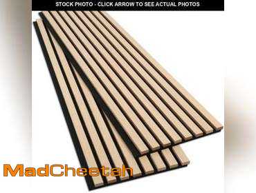 MadCheetah.com | Bobobier Wood Slat Wall Panel,2 Pack...