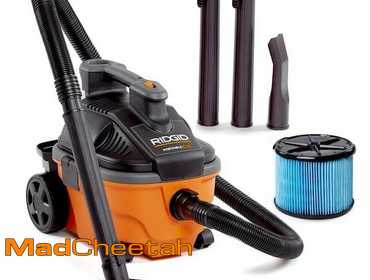 RIDGID 4 Gallon 5.0 Peak HP Portable Shop Vac Wet Dry Vacuum with Fine Dust Filter, Hose,...