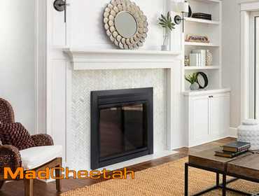 Pleasant Hearth Carlisle Large Black Cabinet Style Glass Fireplace Doors CL-3002 - - UNUSED...