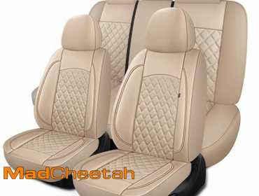 HChengkikz Car Seat Covers Full Set,Breathable and Waterproof Napa Leather Car Seat Cover...