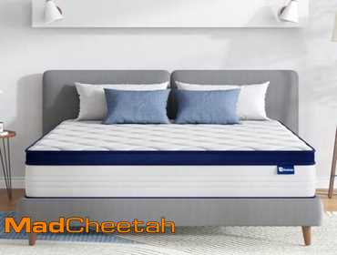 Avenco Queen 10 Inch Hybrid Mattress, Medium Plush, Pressure Relief, Motion Isolation, CertiPUR...