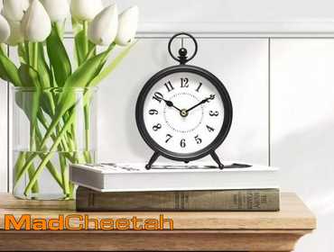 MadCheetah.com | MACVAD Vintage Black Table Clock on...