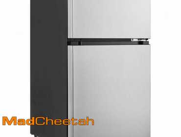 Vissani 3.1 cu. ft. 2-Door Mini Refrigerator in Stainless Steel with Freezer, ENERGY STAR...