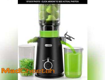 Juicer Machines, ECOSELF Cold Press Juicer with 4.35" Large Feed Chute Fit Whole Fruits &...