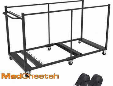 Folding Table Cart, L79 xW33 xH39 Folding Table Dolly with 6PCS Caster for Different Size of...