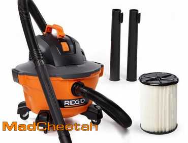 RIDGID 6 Gallon 3.5 Peak HP NXT Shop Vacuum Wet Dry Vac with General Debris Filter, Locking Hose...