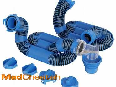 DUMPMAN 20 FT RV Sewer Hose Kit, Sewer Hose for RV Camper - Includes 2 Attachable 10 ft Sewer...