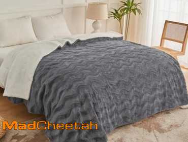 VIPBED Heated Blanket Full Size, Warm Soft Faux Rabbit Fur Electric Blanket with 6 Heating Levels...