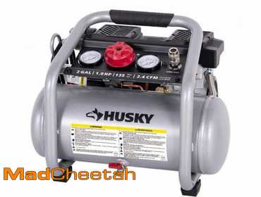 Husky Husky 2 gal. 135 PSI Portable Electric Quiet Air Compressor - UNUSED Condition: Open Box -...