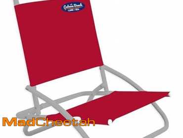 Cabana Beach Folding Beach Chair, 1 Position Lightweight and Portable Foldable Outdoor Camping...