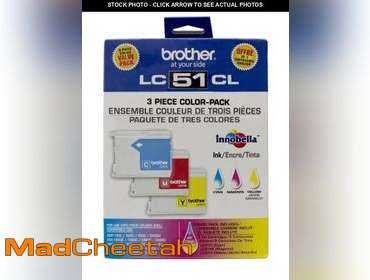 Brother Genuine Standard Yield 3 Pack Color -Ink -Cartridges, LC513PKS, Includes 1 -Cartridge...